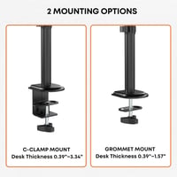 IMtKotW 17-35 hüvelykes monitor állvány 80 cm magas asztali támasz 10 kg-ig 6