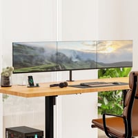 IMtKotW 3 monitoros asztali tartó 17-27 hüvelykes lapos és ívelt képernyőhöz VESA 75x75 100x100 7