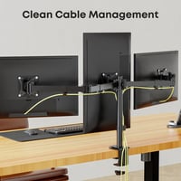 IMtKotW 3 monitoros asztali tartó 17-27 hüvelykes lapos és ívelt képernyőhöz VESA 75x75 100x100 5