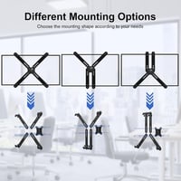 Adaptor VESA IMtKotW pentru monitoare de 17-32 inchi fără orificii de montare, pentru suport de perete VESA 75x75 100x100, 10 kg 5