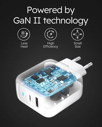 imuto USB-C Töltő 2 Port PD3.0/QC3.0 Laptop és Telefon Gyorstöltő 4