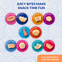 Recompensă pentru pisici INABA Juicy Bites cu aromă de pui și crab – 6 x 33,9 g 5