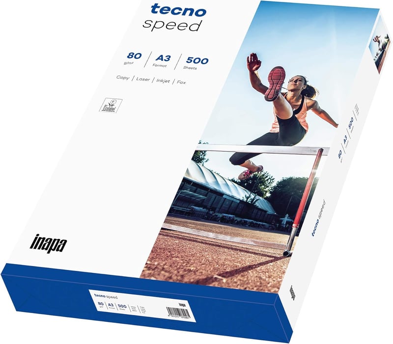 Inapa Tecno Star A4 nyomtatópapír 80gsm fehér 500 lap - DIN A3, White
