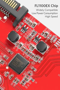Inateck USB 3.0 PCIe bővítőkártya 4 porttal SATA tápellátással 5