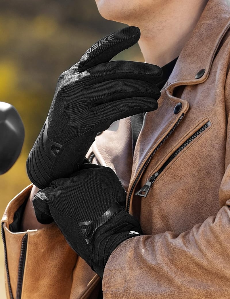 INBIKE Nyári Motoros Kesztyű - Érintőképernyős, Légáteresztő, EUDE Habvédelemmel, Unisex Motorkerékpáros Kiegészítő (IM902)