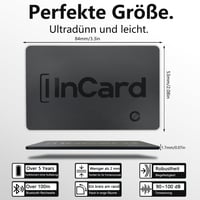 Card de urmărire ultra-subțire pentru portofel InCard – Tracker Bluetooth compatibil cu iOS și Android, rezistent la apă IP68 2
