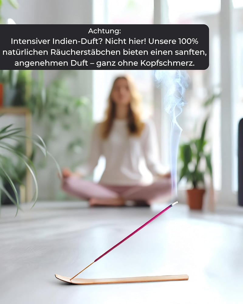 Incensera 100 darabos füstölő pálca szett - Szantálfa, Levendula, Tömjén, Mirra, Zsálya - Meditáció, Jóga, Relaxáció