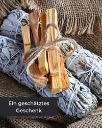 Incensera Palo Santo és White Sage füstölő szett - 2 db fehér zsálya, 4 db palo santo 7