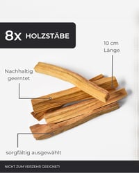 Incensera Palo Santo füstölő pálca 8 db természetes aromaterápia otthonhoz 3