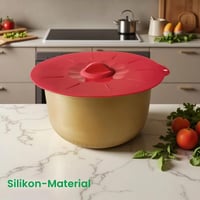 Set 3 Capace din Silicon INCNMAD, Reutilizabile și Universale pentru Boluri, Vase, Farfurii, Caserole și Cani, Potrivite pentru Cuptor și Frigider, 3 Culori 2