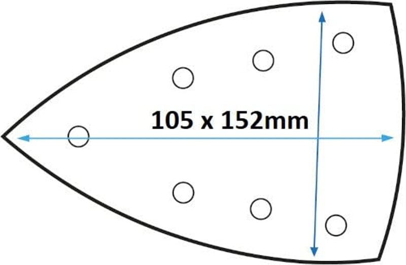 INDASA RHYNOGRIP White Line Delta 105x152mm P180 csiszolópapír 50db