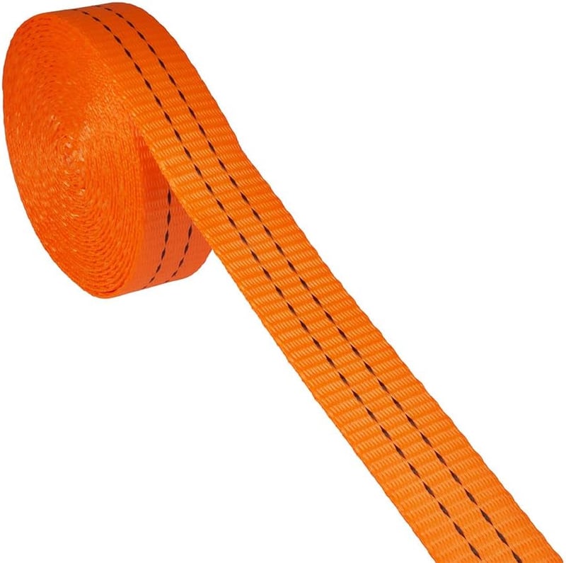 INDUSTRIE PLANET 4 db 2000 kg teherbírású rögzítő heveder csörlővel, 6 m hosszú, kampós, narancssárga, 35 mm széles, 2t