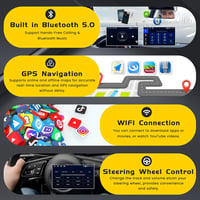 Inefala 2024 9" Android 13 Autórádió 4GB+64GB CarPlay GPS WiFi 7