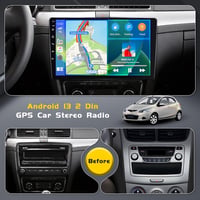Inefala 2024 9" Android 13 Autórádió 4GB+64GB CarPlay GPS WiFi 2