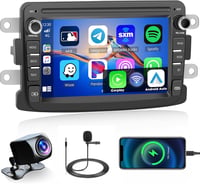 Inefala 7" Wireless CarPlay Android Autórádió Renault Dacia Logan Sandero 2011-2017 1