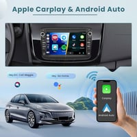 Inefala 7" Wireless CarPlay Android Autórádió Renault Dacia Logan Sandero 2011-2017 3
