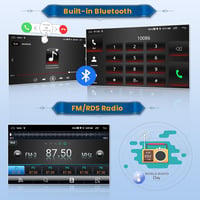 Inefala 9" Android 15 CarPlay Autórádió BMW 1-es E81-E88 2008-2012 GPS WiFi 7