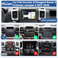 Inefala 9" Android Autórádió Fiat Ducato 3/Peugeot Boxer 2/Citroen Jumper 2 (2011-2022) - 8 Magos 2GB+64GB, Vezeték Nélküli CarPlay, GPS, Wi 2
