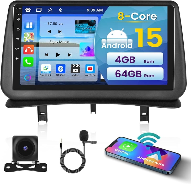 Inefala 9" Android Autórádió Renault Clio 3 2005-2014 GPS Carplay