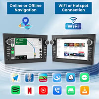 Inefala Android 15 Autórádió Opel Corsa Astra 7" Érintőképernyő GPS WiFi 6