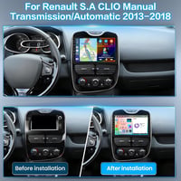 Inefala Android 15 Autórádió Renault Clio (2013-2018) - 10" Érintőképernyő, Vezeték Nélküli CarPlay, GPS Navigáció, WiFi, Bluetooth, 2GB+64G 2