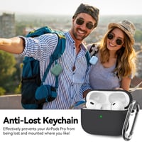 Ochranné puzdro Inesore kompatibilné s AirPods Pro 1. a 2. generácie – čierne 6