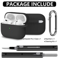 Ochranné puzdro Inesore kompatibilné s AirPods Pro 1. a 2. generácie – čierne 5