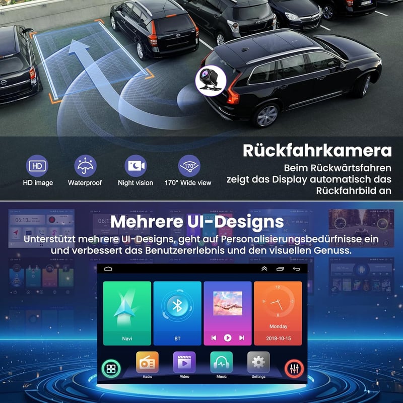 Inexaccessories Android 13 Autórádió Audi A4 S4 RS4 2002-2008 CarPlay GPS WiFi