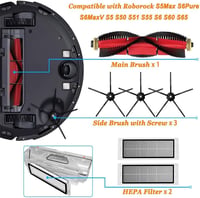 INF Xiaomi Roborock S5/S6/S50/S65 Max Pure MAXV alkatrészek szett 2