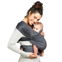 Infantino Hybrid Hug & Cuddle babahordozó szürke, 3,2-11,8kg-ig 8