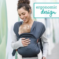 Infantino Hybrid Hug & Cuddle babahordozó szürke, 3,2-11,8kg-ig 7