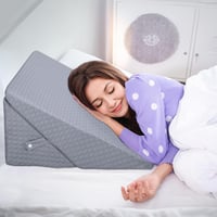 INFANZIA Állítható Ékpárna Magas Sűrűségű Habból, Ergonomikus Olvasópárna Ágyhoz és Kanapéhoz 2