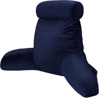 INFANZIA Sötétkék Memóriahabos Olvasópárna Karfával Ergonomikus Támogatás Kanapéhoz és Ágyhoz 1