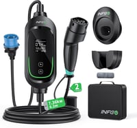 INFGO Mobil Wallbox 7.36 kW 1-fázis Type 2 kábellel, Tesla Model Y/3, VW ID.3, BMW i4 kompatibilis 1