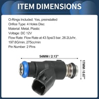 INFINAUTO 6 buc. 35310-3C000 injector combustibil motor Hyundai Santa Fe 2007-2009 3.3L, Hyundai Sonata 2007-2010 3.3L, Negru 5