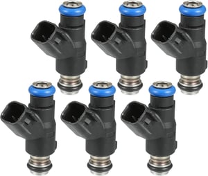 INFINAUTO 6 buc. 35310-3C000 injector combustibil motor Hyundai Santa Fe 2007-2009 3.3L, Hyundai Sonata 2007-2010 3.3L, Negru