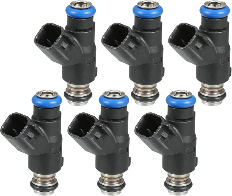 INFINAUTO 6 buc. 35310-3C000 injector combustibil motor Hyundai Santa Fe 2007-2009 3.3L, Hyundai Sonata 2007-2010 3.3L, Negru