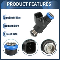 INFINAUTO 6 buc. 35310-3C000 injector combustibil motor Hyundai Santa Fe 2007-2009 3.3L, Hyundai Sonata 2007-2010 3.3L, Negru 4