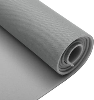 INFINAUTO Material textil auto cu spate din spumă respirabilă pentru tapițerie, 64x48 inchi, gri închis, plasă pentru repararea plafonului de mașini, camioane, autorulote și SUV-uri