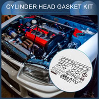 INFINAUTO MD972341 Súprava tesnení hlavy valcov pre motor Mitsubishi 6G74 V25W V45W DOHC guma kov čierna súprava tesnení ventilov 2