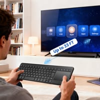 Bezdrôtová Bluetooth klávesnica INFINMIND s touchpadom, Multi-Touch, 2,4 G a BT pripojenie, USB Plug-and-Play, kompatibilná so systémom Windows 2