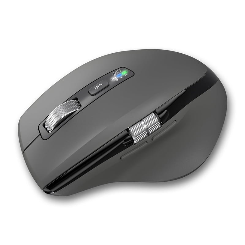 Bezdrôtová Bluetooth myš INFINMIND s bočným kolieskom, tichá ergonomická myš pre viac zariadení, pre Mac, notebook, iPad, tablet