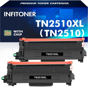 INFITONER TN2510XL Alternatív toner pre zariadenia Brother TN-2510XL TN2510 - čierny, 2 ks