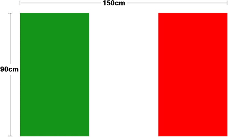 INFLATION Alumínium Zászlórúd 150-180 cm Forgó Gyűrűvel, Olasz Zászló és 5 Választható Zászló Szett