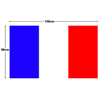 INFLATION Alumínium Zászlórúd 150-180 cm Forgógyűrűvel, Francia Zászló és 5 Választható – 3 db-os csomag 2