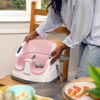 Ingenuity 2 v 1 jedálenská stolička a sedadlo pre batoľatá s odnímateľným podnosom, ideálna stolička na kŕmenie na cesty, Peony, od 6 mesiacov 10