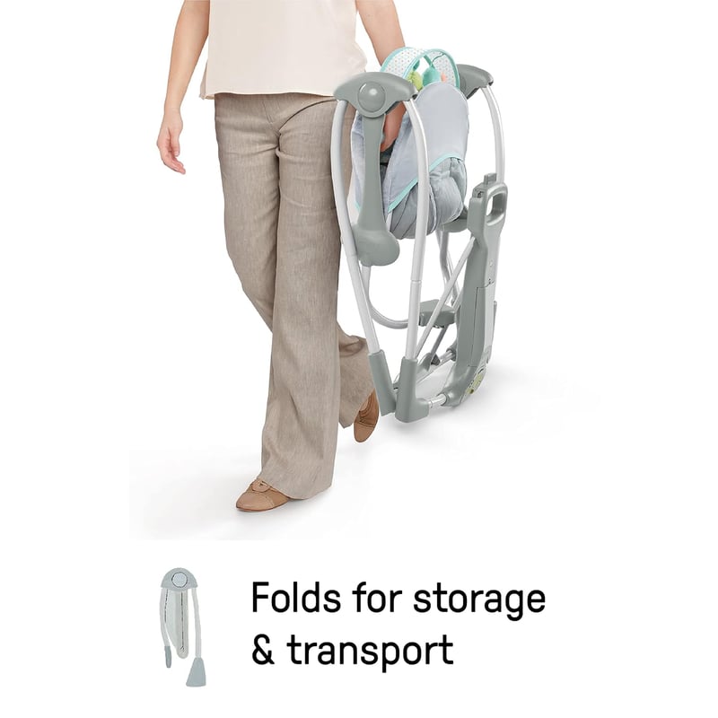 Ingenuity Hugs & Hoots összecsukható hinta 5 sebességgel és 8 dallammal