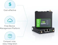 InHand IR302 Ipari 4G Router Dual SIM LTE Wi-Fi IoT VPN Felhő Kezelés 3