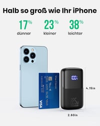 INIU 10000mAh Powerbank 22.5W Gyorstöltés PD3.0 QC4.0 Telefontartóval iPhone Samsung Xiaomi 3