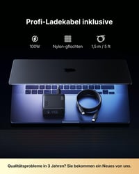 INIU 100W USB-C gyorstöltő 3 porttal MacBook iPad iPhone Samsung 5